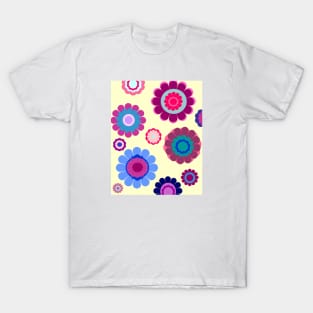 Colorful Floral Pattern T-Shirt